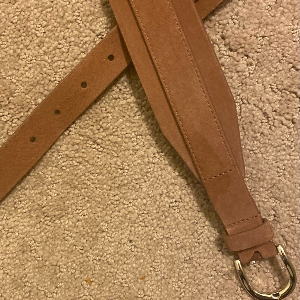 NWT LOFT - Cognac Leather 2” width Belt, Size: XL-XXL - Picture 2 of 6